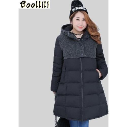 Boollili Womens White Duck Down Jackets Red Thick Coat Female Winter Jacket Women Parka Maxi Size 10XL Casaco Feminino