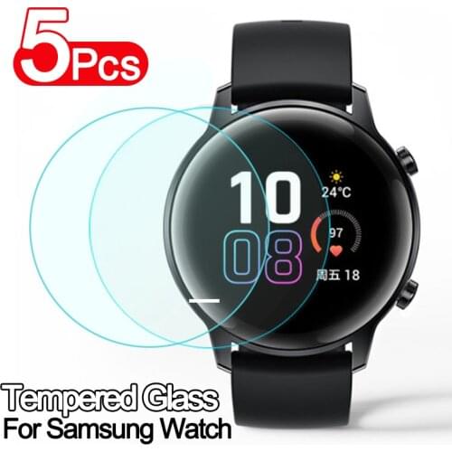Protective film For Galaxy Watch Gear S2 S3 Sport Tempered Glass Screen Protector For Samsung Galaxy Watch 3 41mm 45mm 42mm 46mm