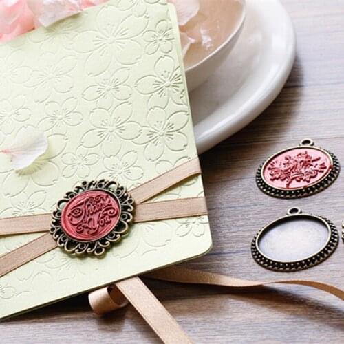 DIY Greeting Card Metal Accessories Bronze Decoration Sealing Wax Stamp Card Matching Accessories