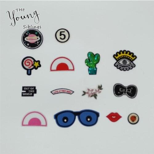 Different Fashion Cartoon High quality Hot melt adhesive Applique Embroidery Iron on patch DIY Badges Craft Clothing Accessories