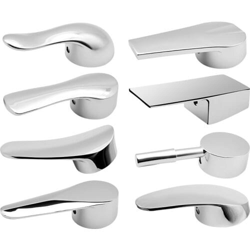 Faucet Single Metal Lever Handle Kit alloy Chrome Basin Tap Replacement Cover For pressure balance Faucet Hardware Accessories