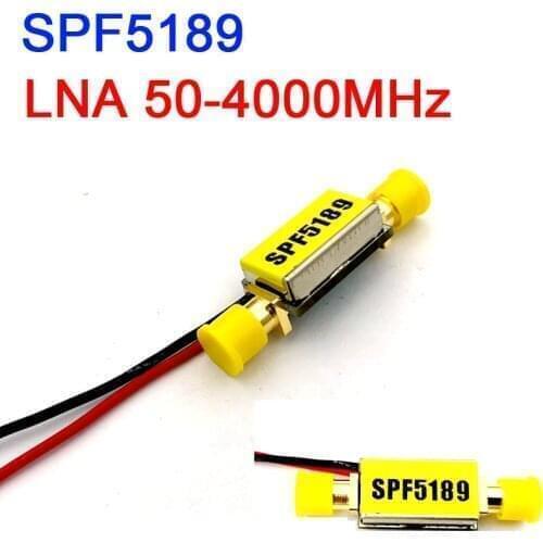 SPF5189 LNA 50-4000MHz RF Amplifier Low Noise NF=0.6dB FOR FM HF VHF / UHF Ham Radio Amplifier Gain 22DB