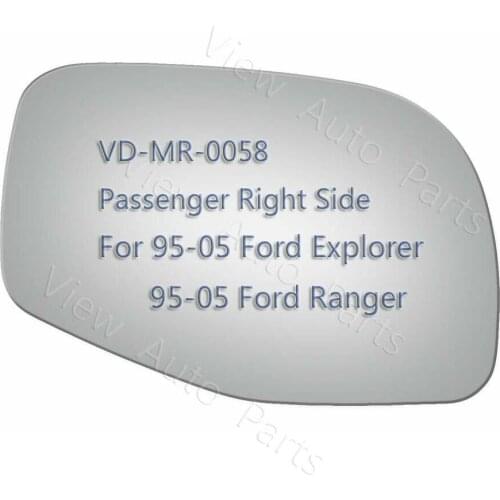 Mirror Glass+Adhesive for 1995-2005 Ford Explorer Ranger Passenger Right Side