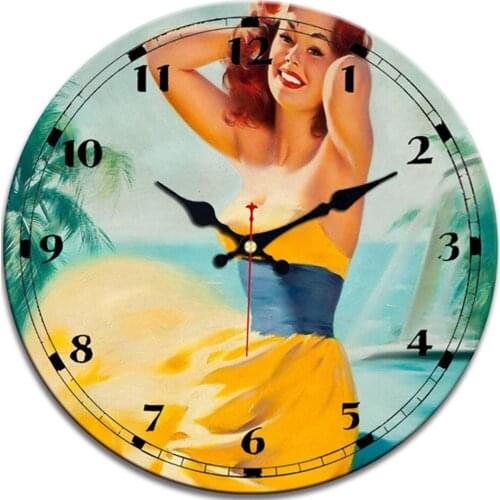 WONZOM Exquisite Beauty Round Wall Wooden Cardboard Clock,Modern Wall Clock for Home Decor,Silent & Non-Ticking Feature Clock