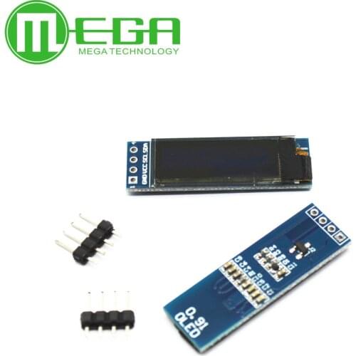 0.91 inch 128x32 I2C IIC Serial Blue OLED LCD Display Module 0.91" 12832 SSD1306 LCD Screen for Arduino