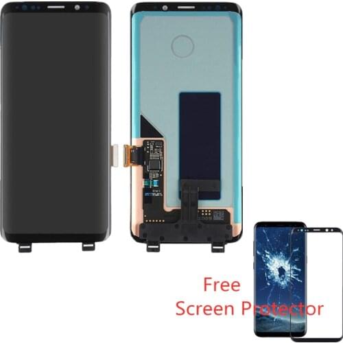 100% Original Super AMOLED for SAMSUNG Galaxy S9 G960 LCD Touch Screen Digitizer with Frame G960 display replament