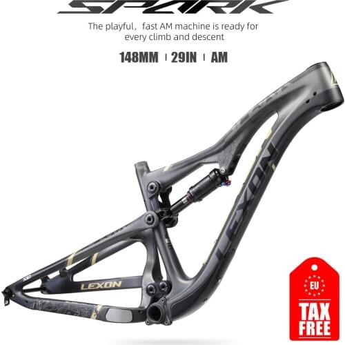 LEXON AM T1000 27.5er Carbon Frame Dual Suspension MTB FRAME 31.6MM Seatpost Bicicletas Mountain Bike Frame BB92 Bicycle Frame