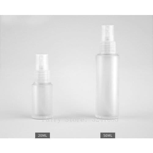 20ml50ml 30pcs Empty Glass Frosted Travel Spray Bottle,DIY Refillable Convenient Mist Spray Atomizer, Portable Cosmetics Package