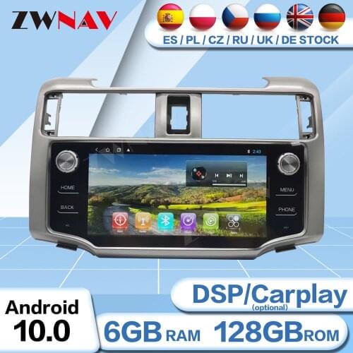 6+128G Carplay Android 10 Player For Toyota 4 Runner 2009 2010 2012 2013 2014 2015 2016 2017 GPS Navi Radio Car Stereo Head Unit