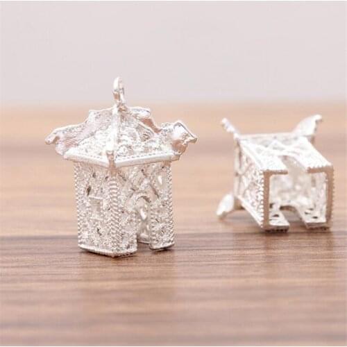 SIXTY TOWFISH 10 Pieces DIY Jewelry Accessories Alloy Pavilion Small Pavilion