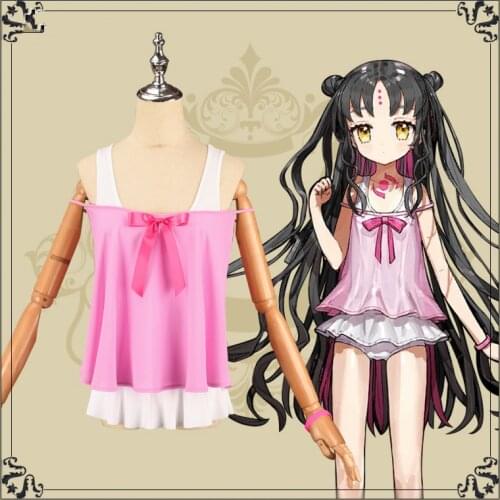 Anime Fate Grand Order FGO Lily Swimsuit Lovely Uniform Sexy Swimwear Dress Cosplay Costume Women Halloween FreeShipping 2020New