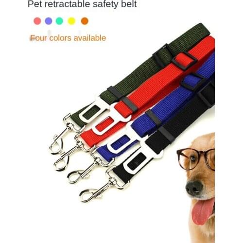 Pet car seat belt car dog cat seat belt cat adjustable traction rope safety rope supplies dog collar accessories