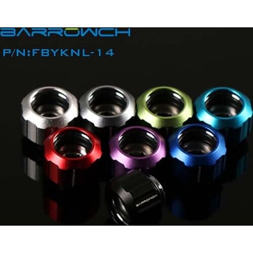 Barrowch pc water cooling fittings OD14MM Compression tube connector Sliding tubing for water cooler heatsink Modding FBYKNL-14