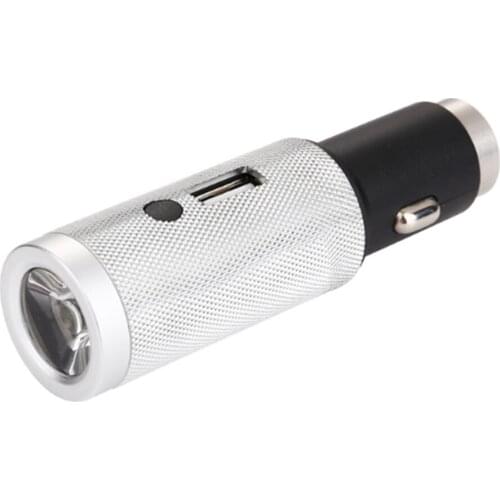 Car Fast Charger Portable USB Wireless 5V 2.4A For Mobile Phone Tablet Adapter in Car With flashlight and safety hammer
