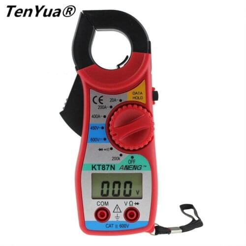TenYua Digital Multimeter Amper Clamp Meter Current Clamp Pincers AC/DC Current Voltage Tester