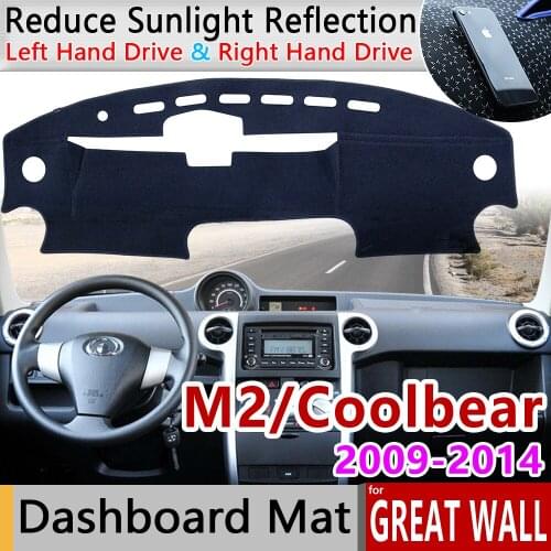For Great Wall Hover M2 Coolbear 2009~2014 Anti-Slip Mat Dashboard Cover Pad Sunshade Dashmat Car Accessories GreatWall GWM Rug