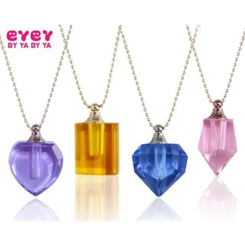 1PC Big Hole Heart Vials Necklace For Reliquaries Ashes Hair Locket Cremation Pendant Urn Fillable Jewelry
