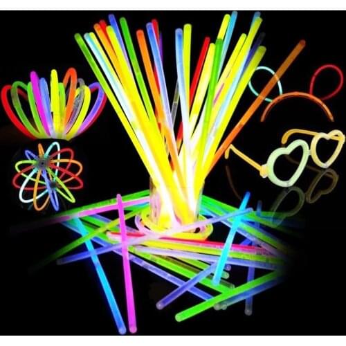 Party Fluorescence Light Glow Sticks Bracelets Necklaces Neon For Wedding Party Glow Sticks Colorful Glow Stick Dropshipping