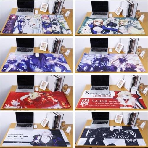 Anime Fate Grand Order Jeanne d'Arc Alter Saber Nero Claudius Mordred Shielder Matthew Mouse Pad Mat 40*90cm Mousepad Large FGO