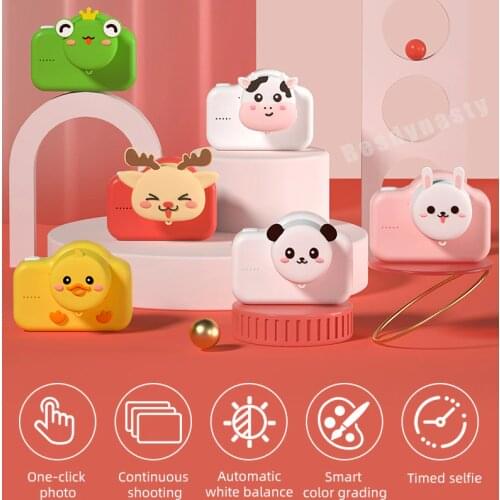 New Children Kids Camera Cute Animal Instant Camera Digital Video Camera For Children Camera Toys For Girl Boy Birthday Gifts