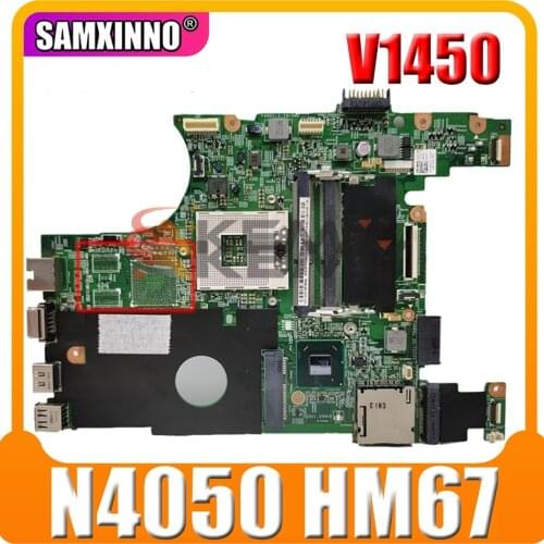 Original Laptop motherboard For DELL Vostro 1450 V1450 Insprion N4050 HM67 Mainboard CN-03D87F 03D87F 48.4IUI5.01M