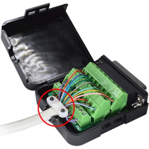 1pc 5*55*25mm Practical DB25 D-Sub 25Pin Male Connector Terminals Module Screw Cable Plug Cover Solderless Connectors New