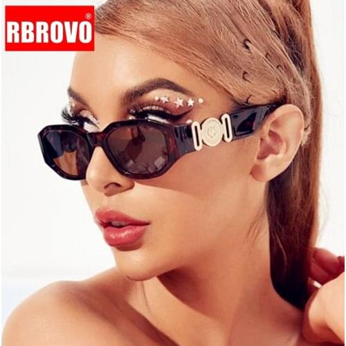 RBROVO Small Cat Eye Sunglasses Women Luxury Brand Glasses Men/Women Retro Eyewear for Women Vintage Lentes De Sol Mujer UV400