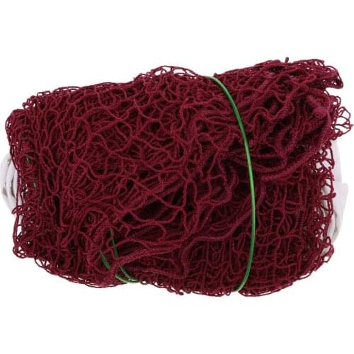 Badminton Net for Training and Match,Professional Training Square Mesh Badminton Net White Hem Square