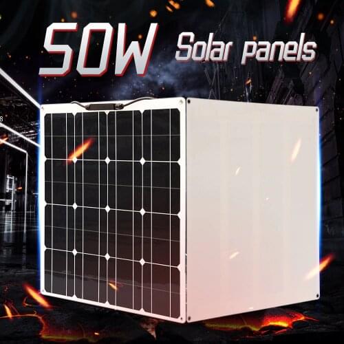 Solar panel 12v 200w 100w 50w photovoltaic kit home system with 12v/24v 20A solar charger controller for car boat caravan camper