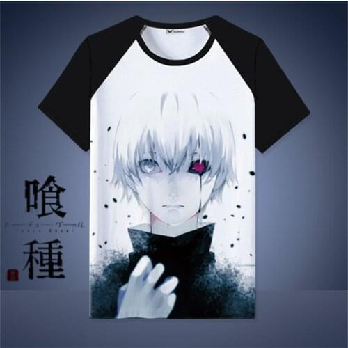 Tokyo Ghoul Anime T-Shirt black Short Sleeve Clothing Unisex Adults Child Casual fashion T Shirt