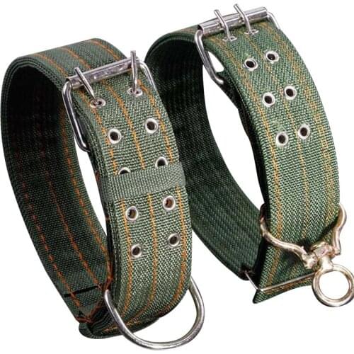 Military Tactical Dog Collar Medium Big Dogs German Sheperd Bulldog Outdoor Training Collar Adjustable Neck Size Ring for Leash