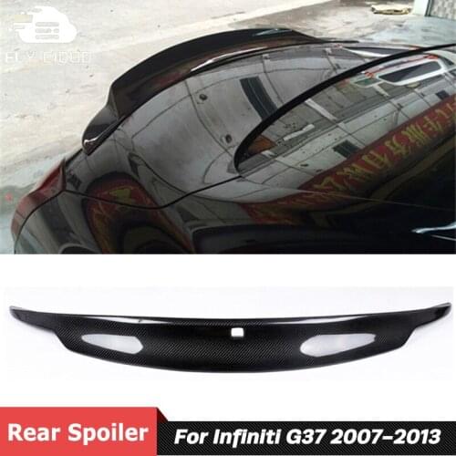 Carbon Fiber Material Back Trunk Spoiler Rear Wing For Infiniti G37 Car Body Kit Retrofitting 2007-2013