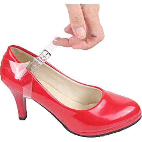2pcs/lot Women High Heels Transparent TPU Band Ankle Straps Invisible Shoe Strings