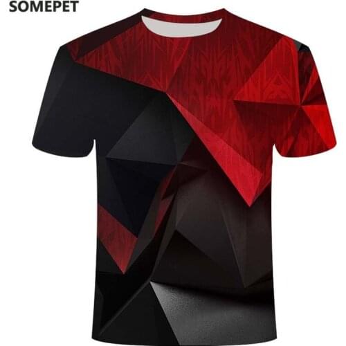 2020 new 3D vortex T-shirt mens summer 3D printing short-sleeved top T-shirt casual 3D T-shirt top Tee XXS-6XL