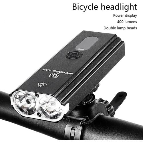 2021 Bicycle Light Aluminum Alloy LED Headlight Bicycle Flashlight Night Riding Strong Light USB Charging Rainproof Outdoor