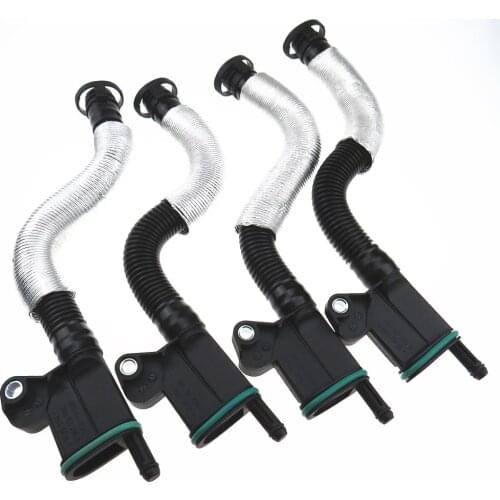 4Pcs 06J 103 221 BOil-Water Separator Breathing Hose Exhaust Pipe,For Golf 6 MK6 MK7 Passat B6 B7 Tiguan A3 A4 Q5 Seat Toledo
