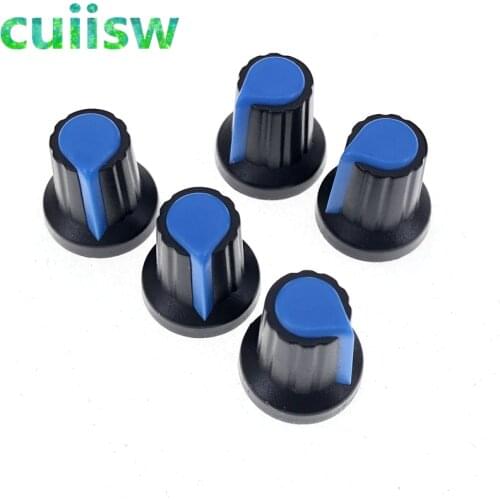 5PCS/lot WH148 potentiometer knob cap(copper core) 15X17mm 6mm Shaft Hole AG2
