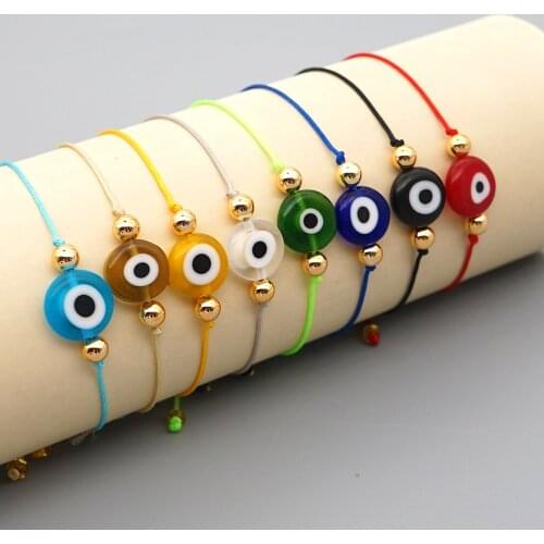 Go2Boho Turkish Evil Eye Bracelet For Women Red String Bracelets Simple Fashion Jewelry 2021 Greek Eye Braclet Wholesale