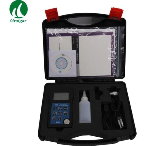 SW6 Digital Ultrasonic Thickness Gauge 5MHz, 10mm Probe Range 1-260mm with USB