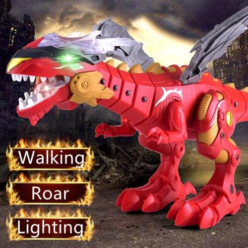 Walking Dinosaur Kids Pet Electric Robot Toys Dragon Animal Model Boys Children Birthday Gifts