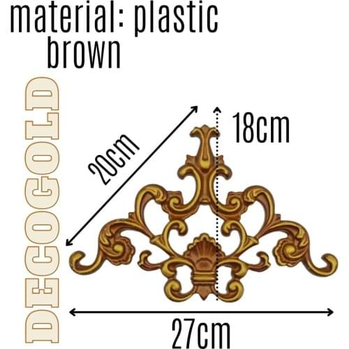 Imitation Wood Carving The Wall The Ceiling The Bridge Plastic Craft Wedding Decoration Home Decor Figurine Miniature 4 PIECES