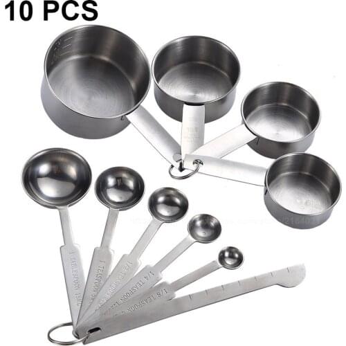 Measuring Cups Premium Stackable Kitchen Measuring Spoon Set Stainless Steel Measuring Cups and Spoons Set