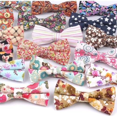 Men Bow Tie Classic Floral Print Bowtie For Men Women Business Wedding Adult Floral Bow Ties Butterfly Suits Cravats Bowties