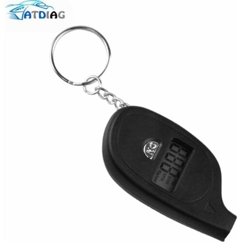 Portable Keychain Mini Digital LCD 2-150 PSI Tire Tyre Wheel Air Pressure Gauge Tester Procession Tool Tire Pressure Monitor