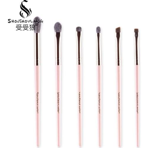 Shoushoulang Professional Make Up Brush Eye Shadow Blending Eyebrow Brush Soft Goat Hair Horse Hair Makeup Brush