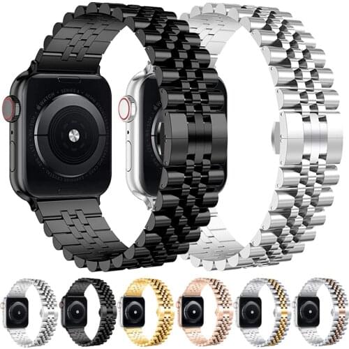 Bands For apple watch Band 44 mm 40mm Stainless Steel iwatch Starp 42mm 38mm Bracelet accessories for iwatch series SE 6 5 4 3 2