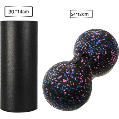 Fitness Yoga Roller EPP Foam Roller and Massage Peanut Ball Set for Physical Therapy & Exercise,Back Pain,Deep Tissue