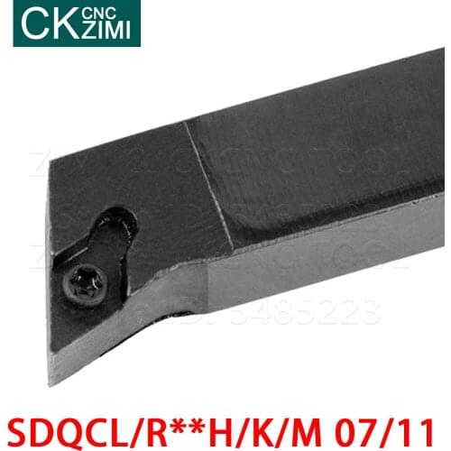 SDQCR SDQCL 1010H07 1212H07 1212H11 1616H11 2020K11 2525M11 external turning tools holder for DCMT0702 DCMT11T3 Carbide Inserts