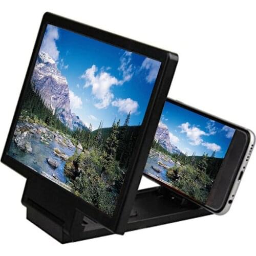 8.2 inch Mobile Phone 3D Screen Video Magnifier 8/9"Folding Curved Enlarged Smartphone Movie Amplifying Projector Stand Bracket
