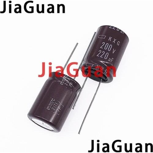 10pcs NEW NIPPON KXG 200V220UF 18x25MM NCC electrolytic Capacitor 220UF 200V CHEMI-CON 200v 220uf High frequency long life
